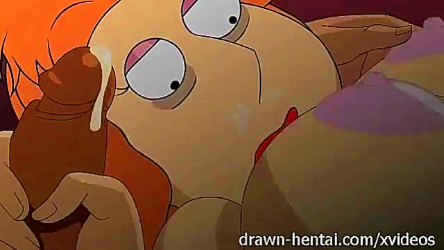 Redhead Lois Engages in Steamy Cartoon Threesome with Family Guy Griffin