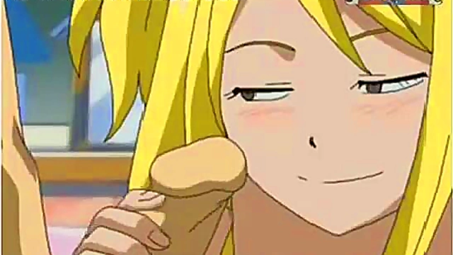 Lucy x Natsu – Fairy Tale Seduction With Big Boobs Blowjob Action