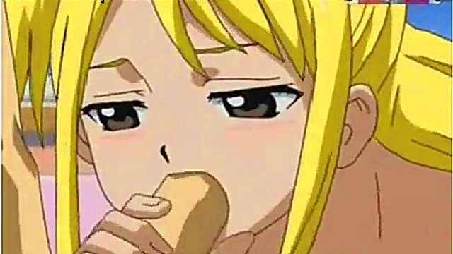 Lucy x Natsu – Fairy Tale Seduction With Big Boobs Blowjob Action