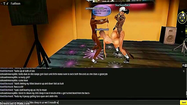 Inked CMC Nite – 3D Anime Game Porn With IMVU Characters Getting Wild