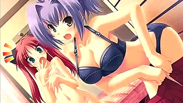 Kawaii Anime Babe Seduces With Sexy Service And Fan Pleasing Action