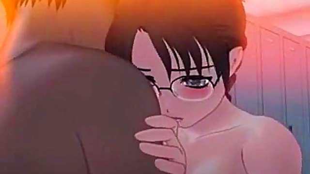 Busty Hentai Girl With Glasses Rides Dick Hard For Juicy Orgasm