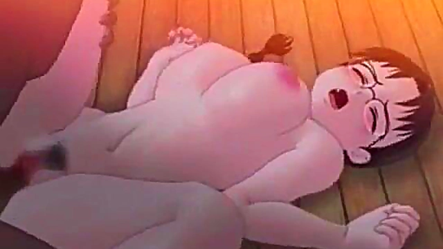 Busty Hentai Girl With Glasses Rides Dick Hard For Juicy Orgasm