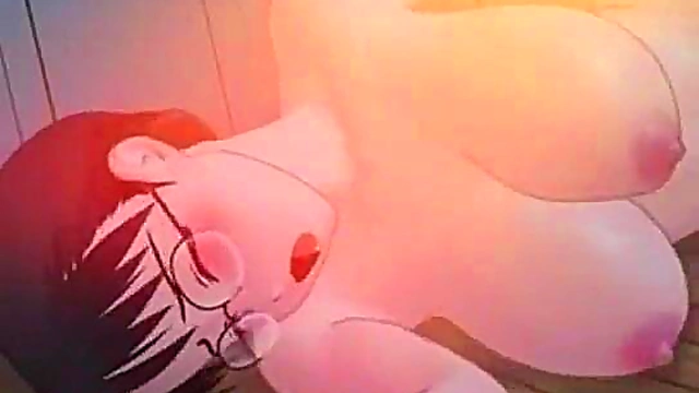 Busty Hentai Girl With Glasses Rides Dick Hard For Juicy Orgasm