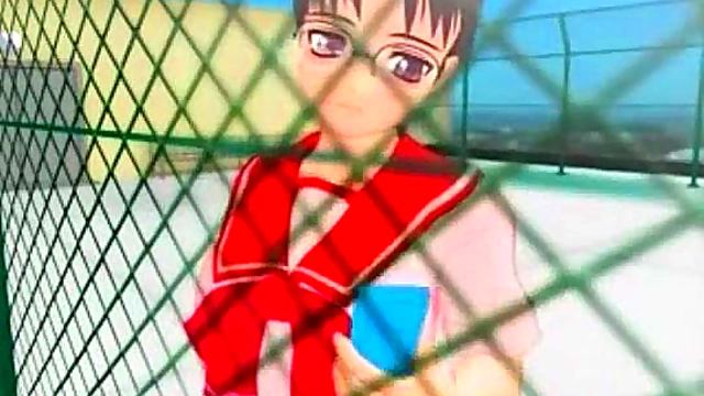 Busty Hentai Girl With Glasses Rides Dick Hard For Juicy Orgasm