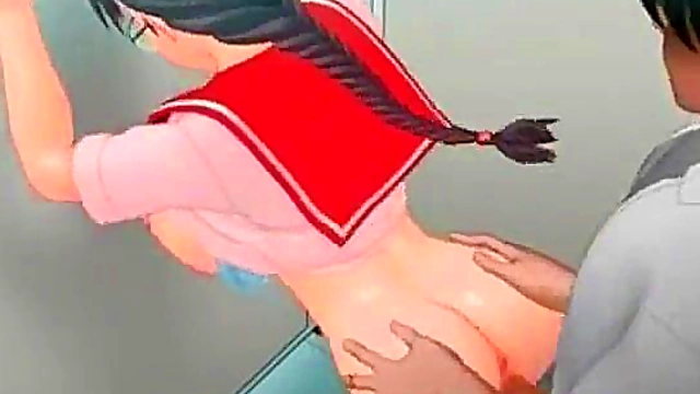 Busty Hentai Girl With Glasses Rides Dick Hard For Juicy Orgasm