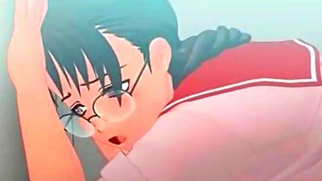 Busty Hentai Girl With Glasses Rides Dick Hard For Juicy Orgasm
