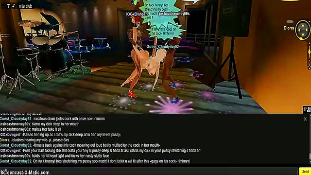 Horny IMVU Couple Engage in Steamy Cuckold Action During Gang Nite Anime Festivities