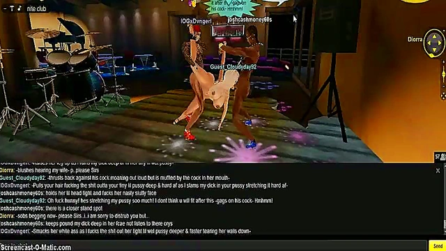 Horny IMVU Couple Engage in Steamy Cuckold Action During Gang Nite Anime Festivities