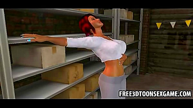 Threesome Fun With Two Sexy 3D Cartoon Cuties At The Garage