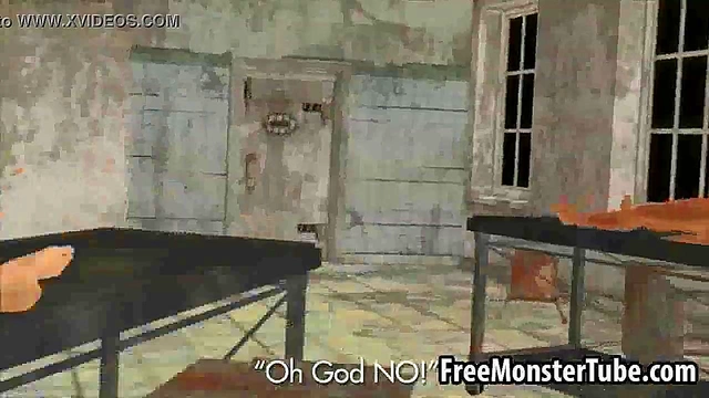 Short-Haired 3D Babe Sucks Zombie's Dick In Bizarre Anime Blowjob Session