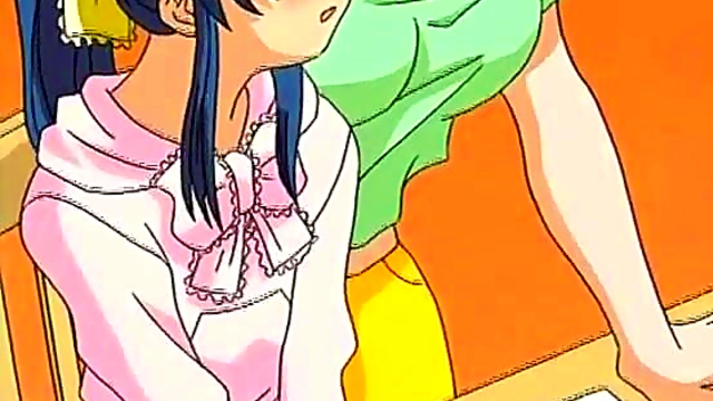 Haitoku No Shoujyo Anime Girl Seduces With Cartoon Erections & Blowjob Fun