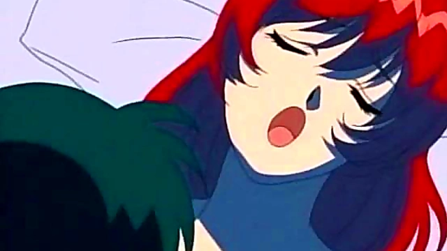 Horny Hentai Couple Enjoy Intense Sex Scene In Bed Together