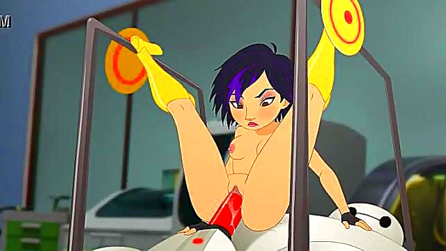 BigHero6 Hentai Heroine Rides Big Dick For Juicy Release