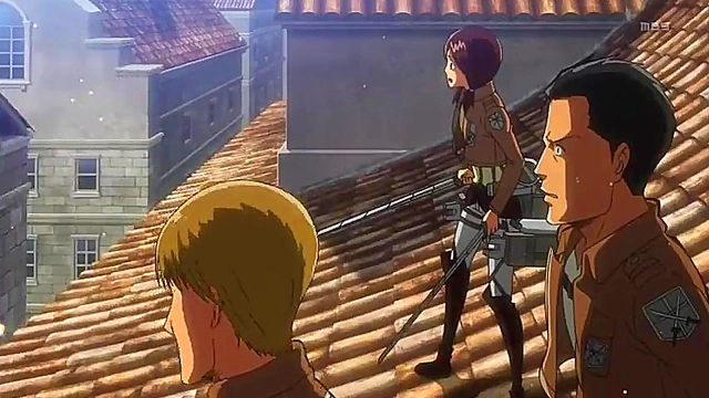 Shingeki No Kyojin Anime Couple Engage In Hot Shonen Hentai Action
