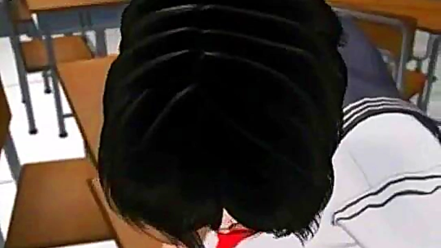 3D Hentai Babe Seduces With Her Sexy Curves And Hot Blowjob Action