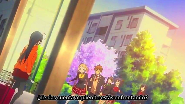 Romantic Chuunibyou Anime Couple Engage in Passionate Love Scene