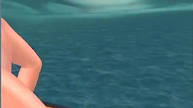 Ginger Anime Alice Fucks for Fun in Thong & Gets Juicy Cumshot