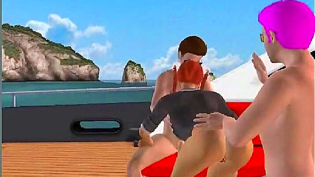 Ginger Anime Alice Fucks for Fun in Thong & Gets Juicy Cumshot