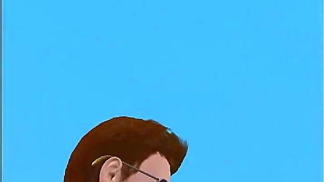 Ginger Anime Alice Fucks for Fun in Thong & Gets Juicy Cumshot