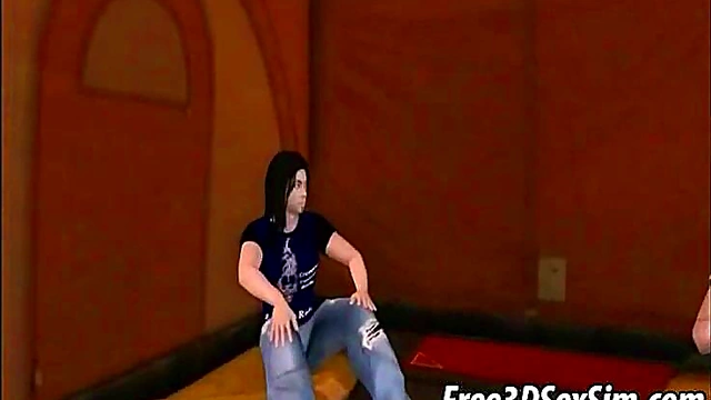 Alien Babe Sucks Two Cocks in Wild 3D Anime Group Action