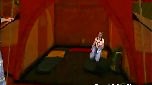 Alien Babe Sucks Two Cocks in Wild 3D Anime Group Action