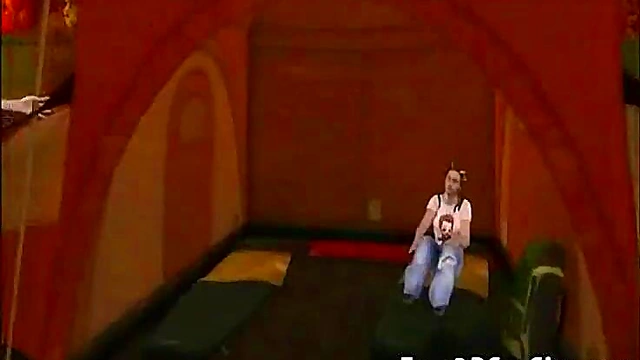 Alien Babe Sucks Two Cocks in Wild 3D Anime Group Action