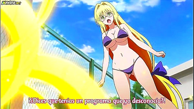 Horny Anime Chick Gets Pleasured In To Love Ru Darkness Scene