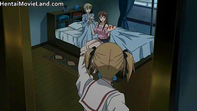 Sexy Japanese Hentai Anime Girl Gets Pervy With Cartoon Dick Moves