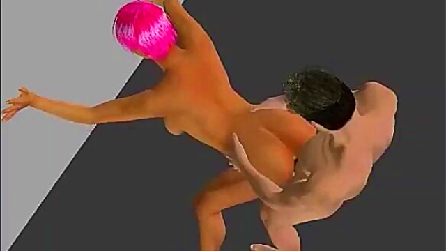 Big-Titted Virtual Stripper Seduces With Tight White Panties & Blowjob Feast