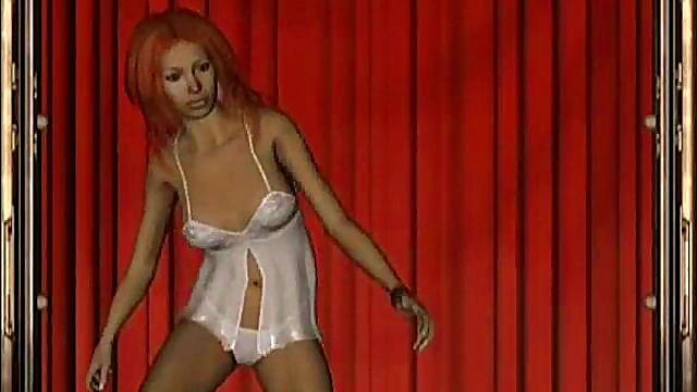 Big-Titted Virtual Stripper Seduces With Tight White Panties & Blowjob Feast