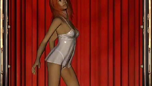 Big-Titted Virtual Stripper Seduces With Tight White Panties & Blowjob Feast