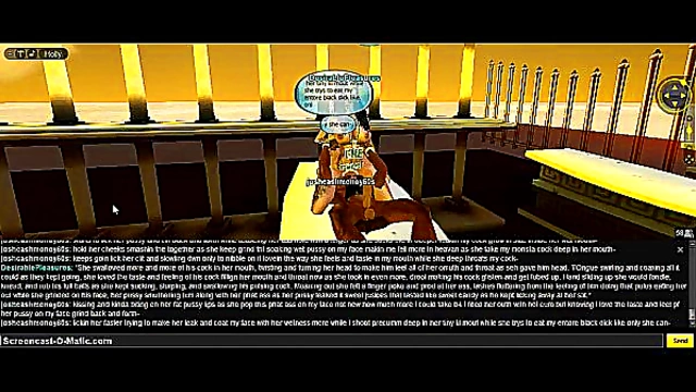 Horny IMVU Game Chick Gets Drenched in 3D Anime DP Action