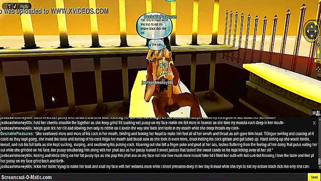 Horny IMVU Game Chick Gets Drenched in 3D Anime DP Action