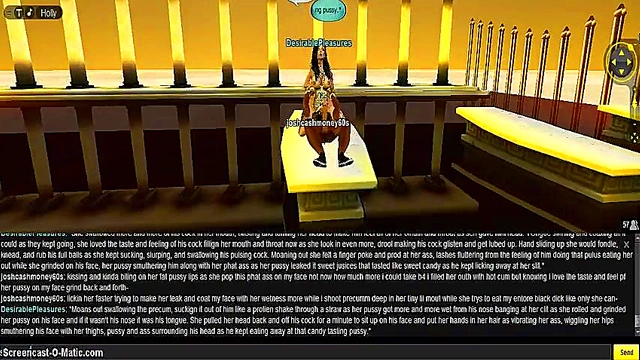 Horny IMVU Game Chick Gets Drenched in 3D Anime DP Action