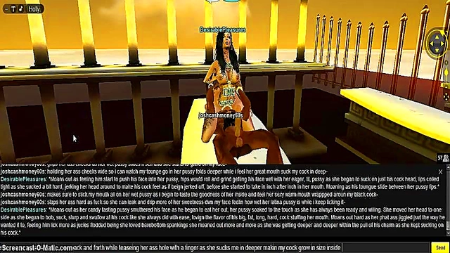 Horny IMVU Game Chick Gets Drenched in 3D Anime DP Action