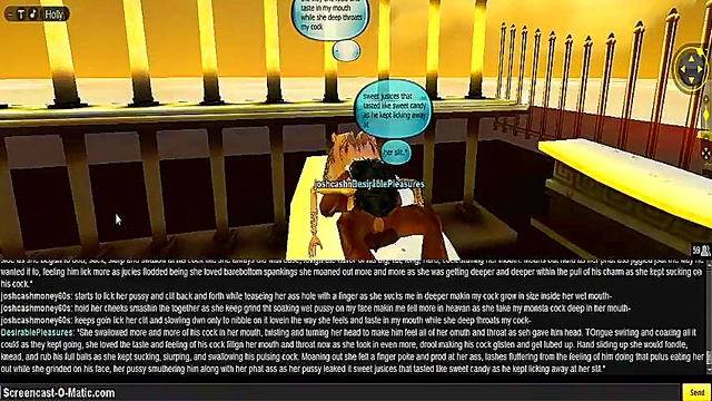 Horny IMVU Game Chick Gets Drenched in 3D Anime DP Action