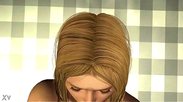 Sexy Anime Girl Masturbates Sensually in Detailed 3D CG Animation