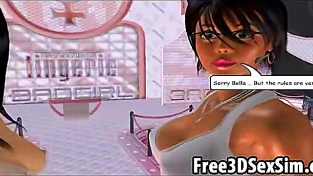 Steamy 3D Cartoon Babe Dances Seductively On Stage For Your Pleasure
