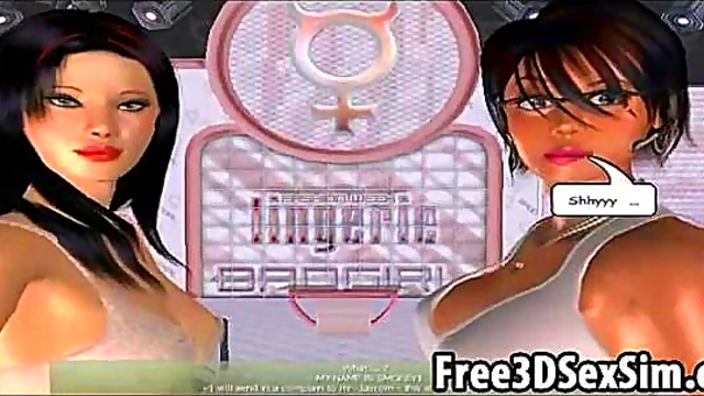 Steamy 3D Cartoon Babe Dances Seductively On Stage For Your Pleasure