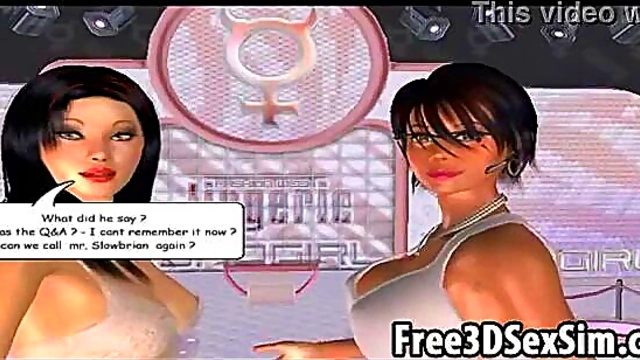 Steamy 3D Cartoon Babe Dances Seductively On Stage For Your Pleasure