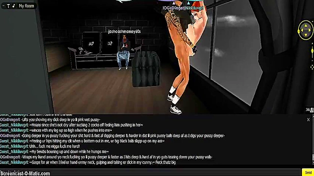 3D Anime Chick Niki Fucks in Game-Like IMVU Adventure