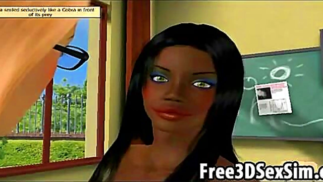 Two Sexy 3D Cartoon Hotties Explore Lesbian Desires In Hot Anime Action