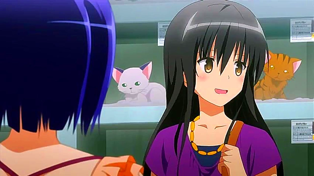 Hot Anime Chick From To Love-Ru Darkness Gets Ecchi Action In Bed