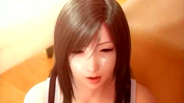 Tifa From Final Fantasy Shows Off Big Boobs In Solo 3D Hentai Scene