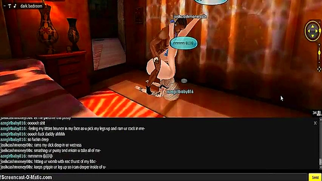 3D Anime Babe Seduces With Gold Eyes In Hot IMVU Game Session