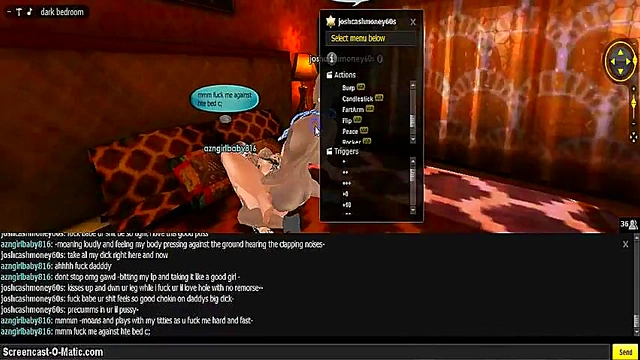 3D Anime Babe Seduces With Gold Eyes In Hot IMVU Game Session