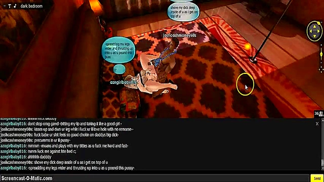 3D Anime Babe Seduces With Gold Eyes In Hot IMVU Game Session