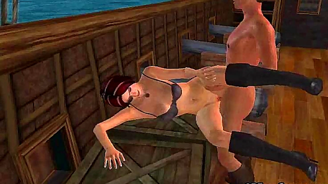Fisty Fun With A Hot 3D Cartoon Pirate Babe In Uniform