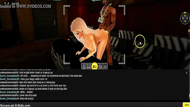 3D IMVU Game Porn – Bedroom Action With Sexy Anime Chick